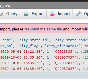 Unable to upload database with phpMyAdmin: Script timeout passed