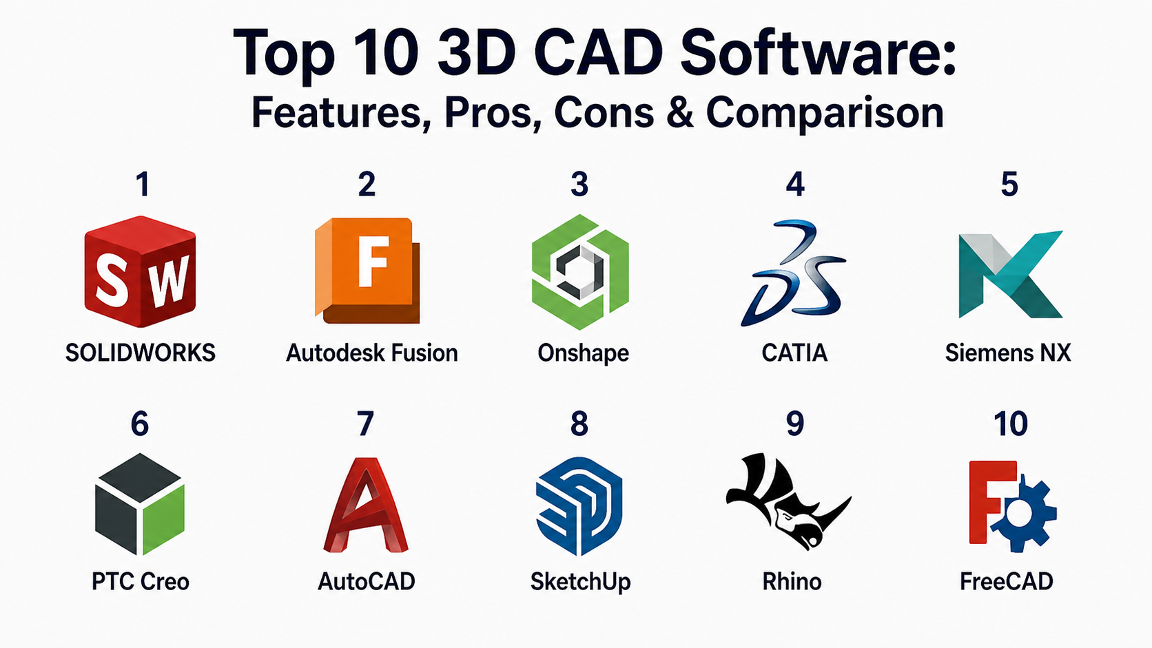 Top 10 3D CAD Software: Features, Pros, Cons & Comparison - AiOps ...